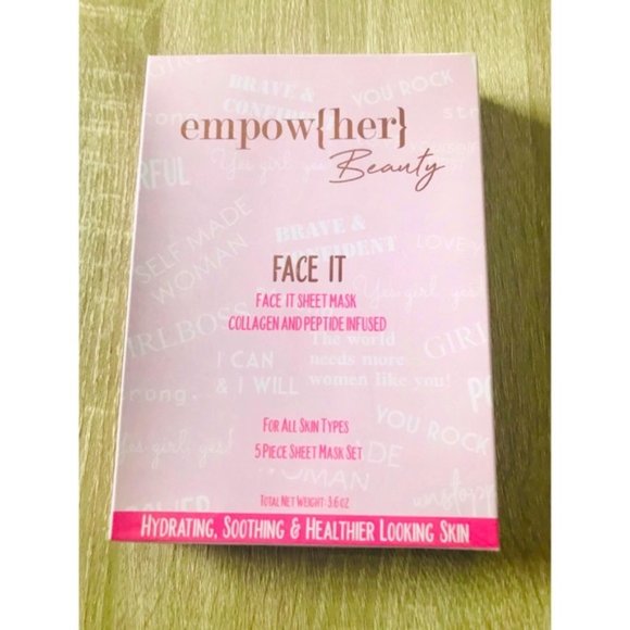 NIB EMPOW(HER) BEAUTY “Face It”  Sheet Mask Set - Picture 1 of 3